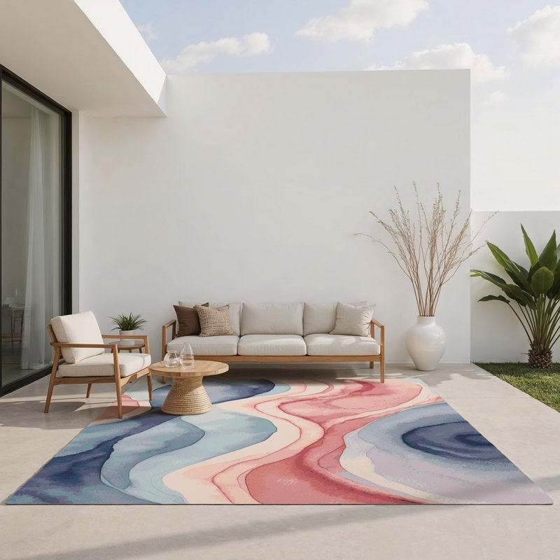 Tapis intérieur et extérieur Sunset, Rectangle 1 pi 6 po x 2 pi 6 po