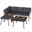 4 - Person Patio Dining Set Rectangular Table with Cushions Included