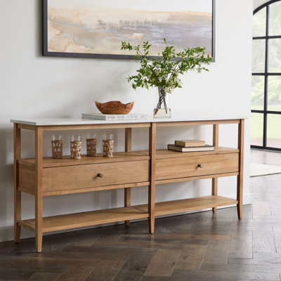 Leighton 72'' Stone Top Console Table