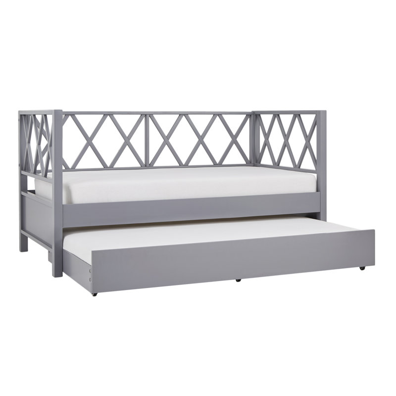 Lit de jour simple avec couchette Yeghishe, gris