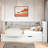 Wooden Daybed With Twin Size Trundle, Storage Shelf And Usb Charging Ports-365839591-365839590