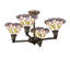 28" Wide Daffodil Bell Revival 4 Light Chandelier