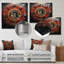 «Red Bitcoin Crypto monnaie I», art mural en métal à la mode-1577518526