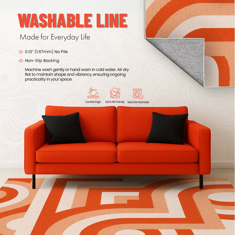 Amayha Floral Indoor Rug, Rectangle 5' x 7'