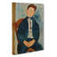 Boy in a Striped Sweater by Amedeo Modigliani - Wrapped Canvas-61848441