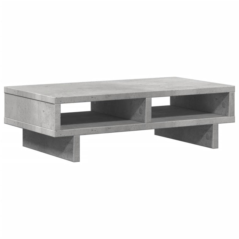 Balzarotti Manufactured Wood Monitor Stand, 15cm H x 50cm W x 27cm D, Concrete Grey