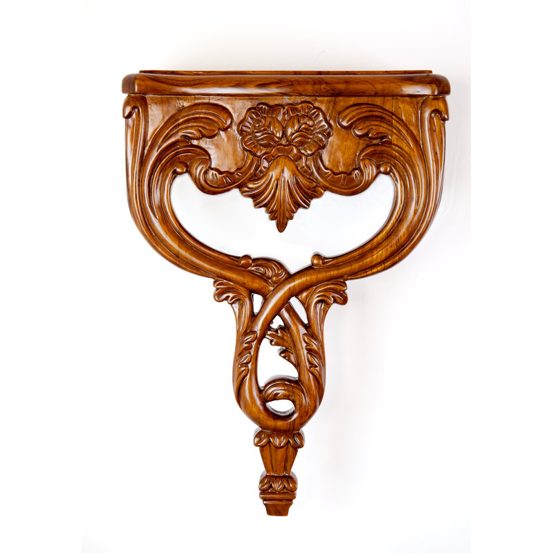 Italian Teak Floating Shelf