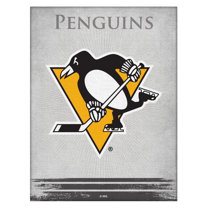 « NHL », impression sur toile, Pittsburgh Penguins, H 15 cm x l 20 cm