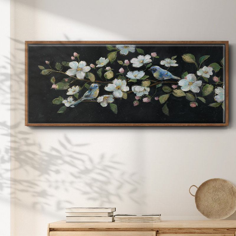 Evening Duet- Framed Canvas, 24" H x 60" W