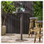 Outdoor 26" Round PE Rattan Bar Table, Multibrown