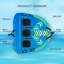 Tube gonflable pour 3 personnes, bleu