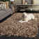 Tapis doré à poils longs Assar