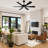 60“ Modern Large 6-Blade Ceiling Fan With LED Lights and Remote Control-2108759257-2108759261