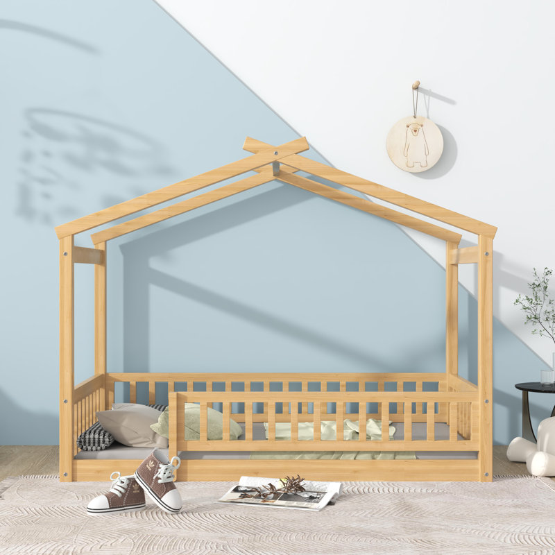 Lit pour enfant Azusa, Naturel, Simple
