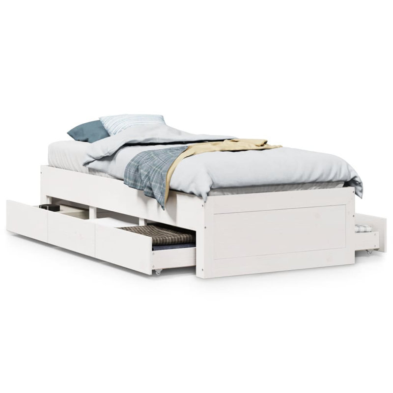 Albertin Solid Wood Storage Bed