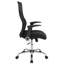 Chaise de bureau ergonomique à haut dossier avec conception contemporaine en filet blanc Jefferson