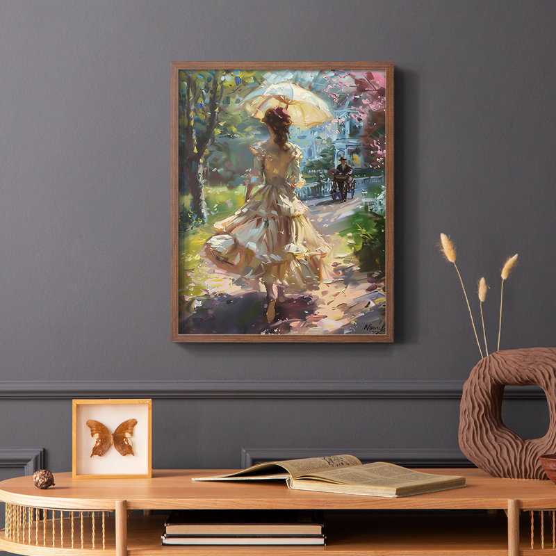 WOMEN-CLXXII -Premium Gallery Framed Print   - Ready to Hang, Walnut