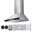 Hotte murale de 30 po pour hotte de cuisine à fixation au plafond 800 CFM et commande tactile