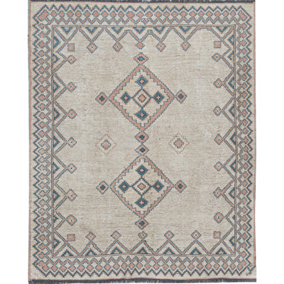 Hand-Knotted High-Quality Gray Area Rug