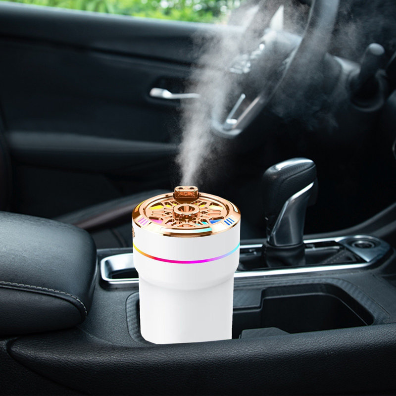 Élimination intelligente des odeurs de voiture avec purificateur d'humidificateur pour voiture, White
