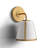 Marietta 1 Light Antique Gold Wall Mount-65287476