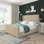 Willow Naples Velvet Upholstered Bed Frame