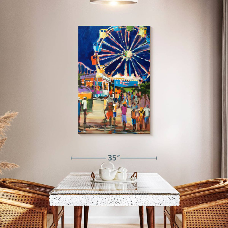 Kerner Night Carnival, 45" H x 30" W