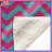 Pink Blue Chevron Blankets-130507704