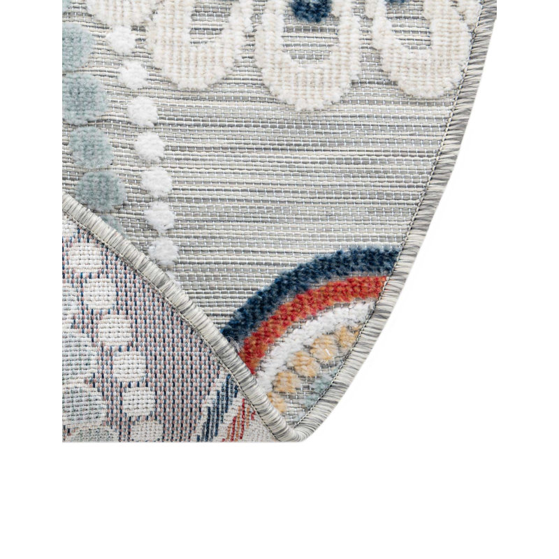 Firman Spiral Wygant Indoor/Outdoor Area Rug, Round 8'2"