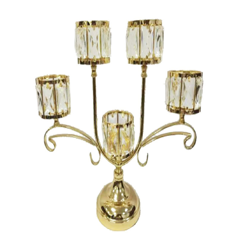 Brionie 21'' H Tabletop Candelabra, Gold