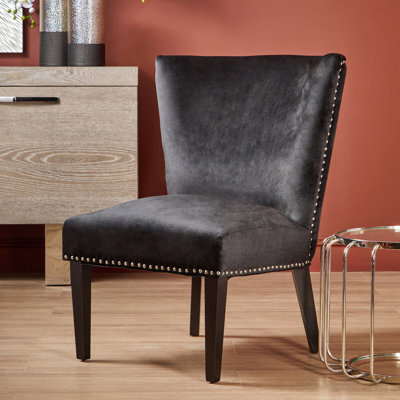 Otsego 47cm H Velvet Upholstered Side Chair