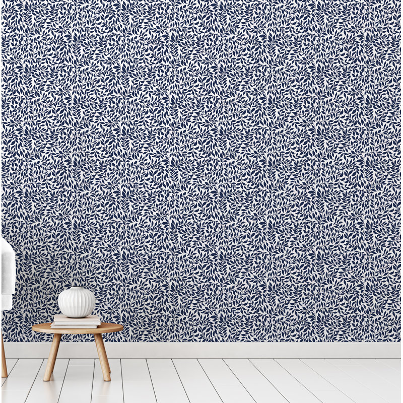 Panneau de papier peint adhésif et colle Inga, Bleu, l 24 po x L 48 po