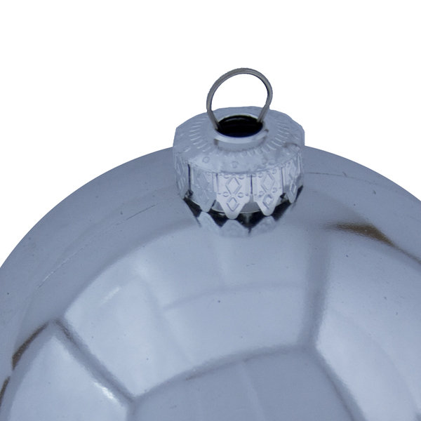 10cm Ball Ornament, Silver Shiny