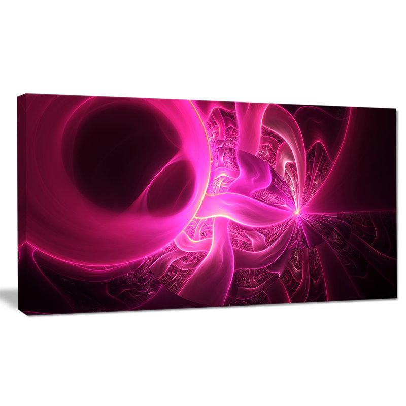 « brillante rose designs on black », impression sur toile tendue, H 16 po x l 32 po x P 1 po