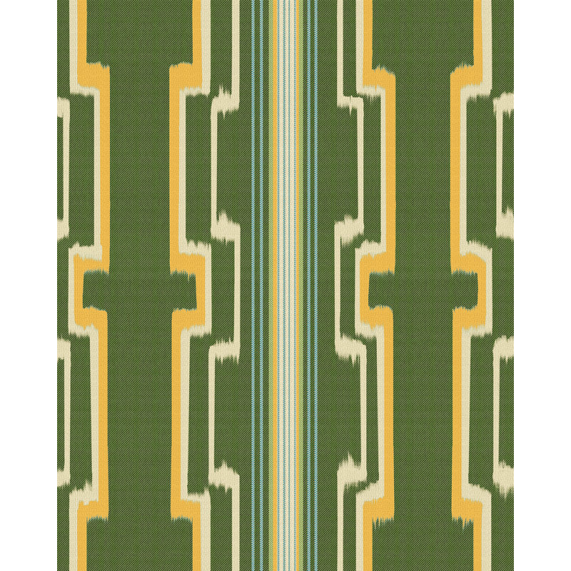SASCHIZ Brown Wallpaper, Green/Yellow/Taupe
