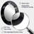Exploring The Depths Of Black Marble IX - Abstract Oval Decorative Mirror On Metal-678957120