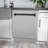 ZLINE Autograph 24 in. Tallac Dishwasher Auto Door Open, 51dBa, Satin Steel Panel, Black Handle-65676349