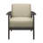 Fabric Upholstered Accent Chair 1Pc Solid Rubberwood Living Room Furniture-1416725045