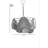 Elegant Rattan Chandelier with Adjustable Height, Metal Body, 21.7 in Diameter | Natural Rattan Cap, E27 Socket (Max 40W) | Stylish Lighting for Dining Room & Living Spaces, Durable & Eye-Catching Design