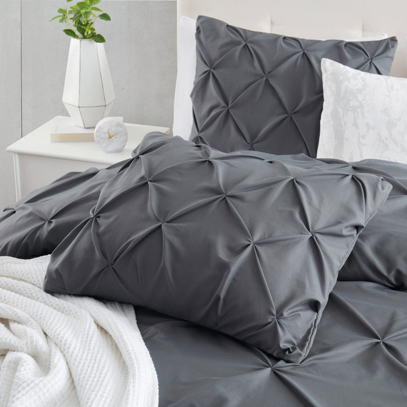 Comforter, Twin Comforter + 1 Standard Sham, Gray