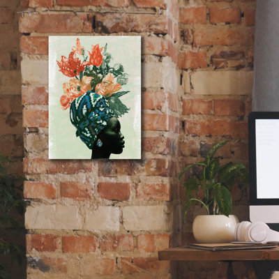  «Black and Bloom 3» par NUMA, art mural sur toile, 12 po x 16 po