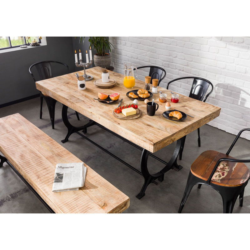 Solid Wood Bench, H80 x W100 x D100cm
