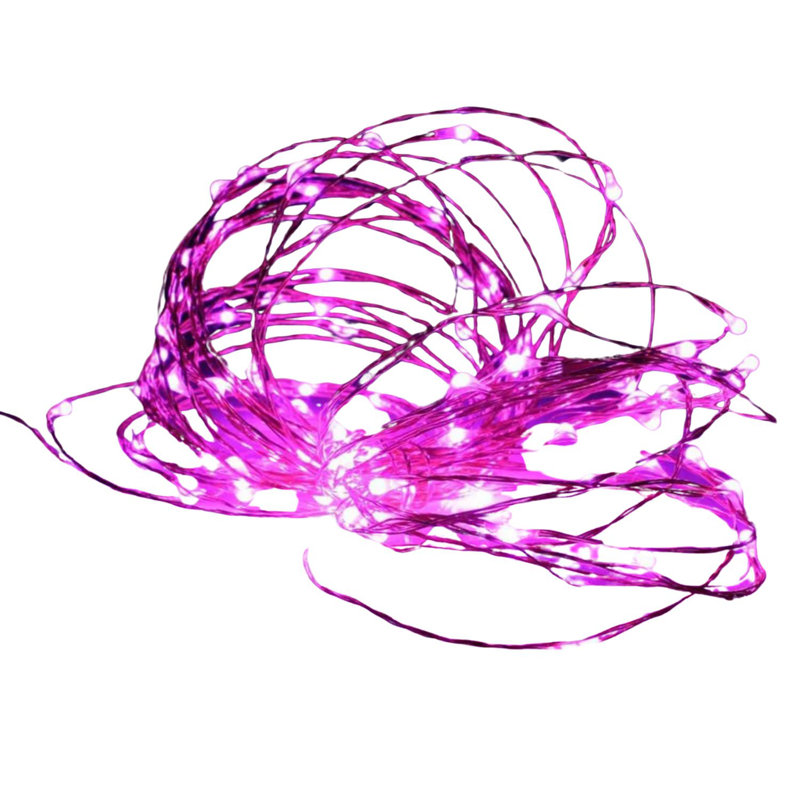  100 LED Silver Copper Fairy String Lights – 33ft Plug-In with 4 inch Spacing, Flexible Wire, Indoor/Outdoor Decorative Lighting for Bedroom, Party, Wedding, and Holiday Décor