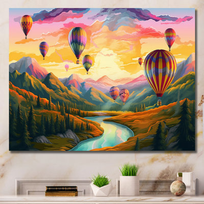 Hot Air Ballon Bold Scenery I - impression