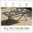 Patio Dining Set Metal Stackable Ergonomics Dining Armchairs & Rectangular Table-1389977216-1389977340