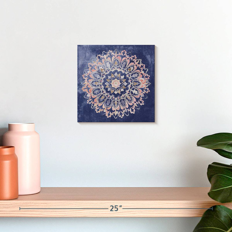 Kala Mandala Delight bleu marine, H 10 po x l 10 po