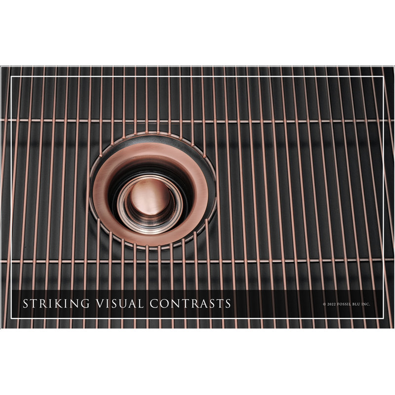 Luxury Solid Fireclay Farmhouse Sink, Antique Copper
