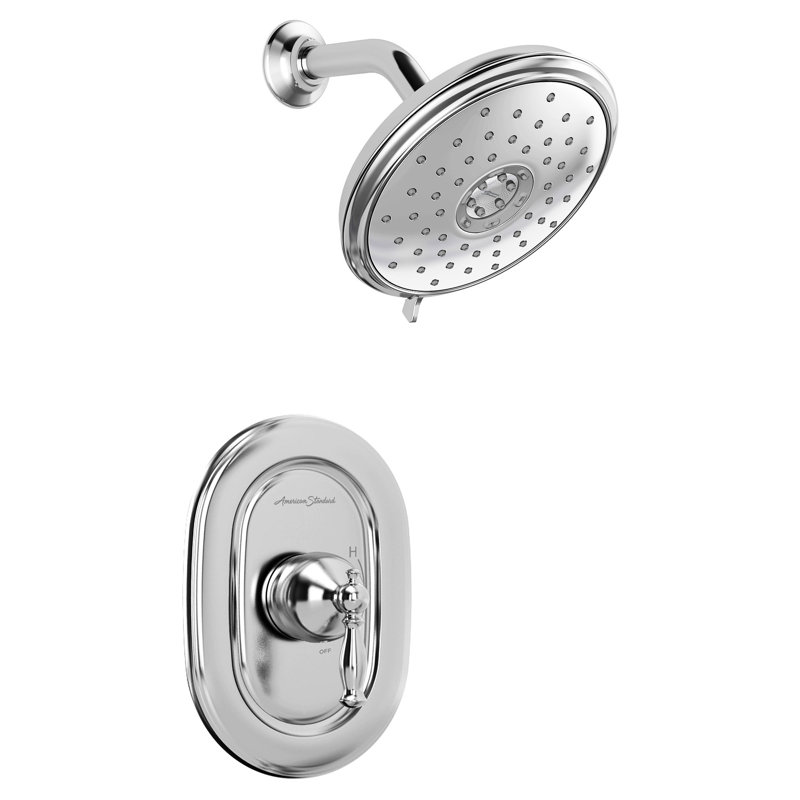 Robinet de douche thermostatique à contrôle de volume Quentin, Chrome poli