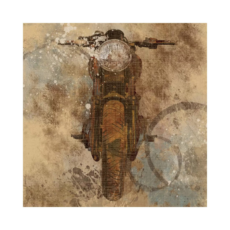 Live to Ride II 1 Piece Painting on Canvas, 93.98 cm H x 93.98 cm W x 1.91 cm D, Wrapped Canvas