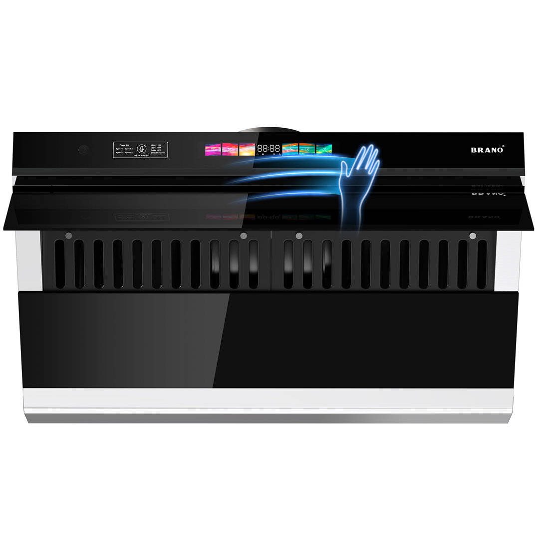 BRANO Stainless Steel 900 CFM Convertible Under Cabinet Range Hood with Baffle Filter BRANO